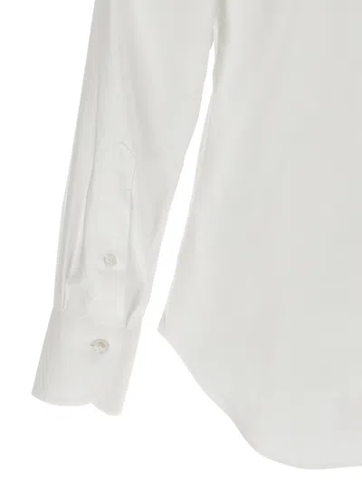 Finamore 1925 Timeless White Button-down Shirt With Structured Collar In Multi