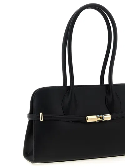 Furla ' Goccia Dome M' Shoulder Bag In Black