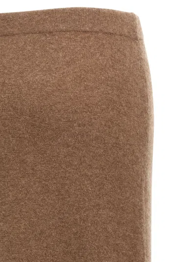 Max Mara Dorina Cashmere-blend Skirt In Gray