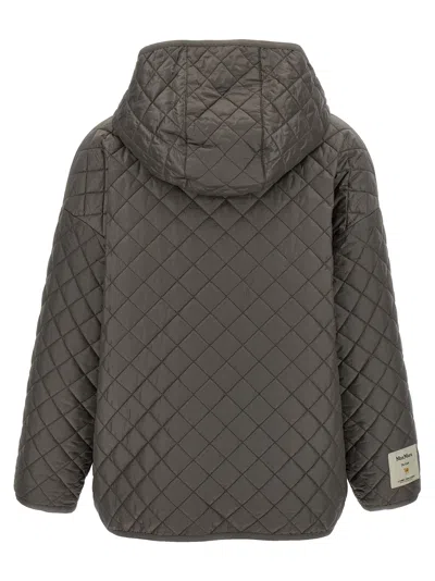 Max Mara The Cube 'leo' Reversible Jacket In Gray