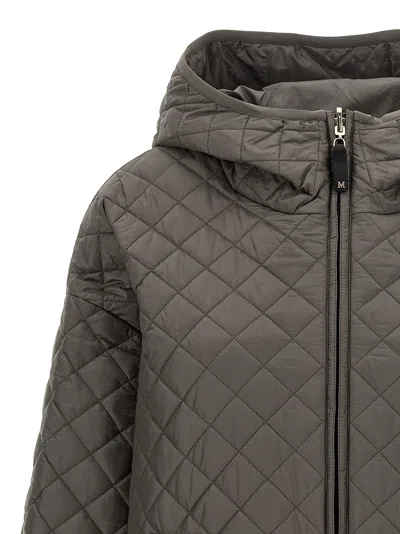 Max Mara The Cube 'leo' Reversible Jacket In Gray
