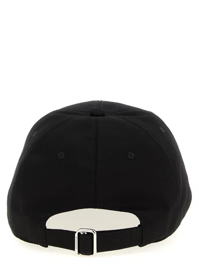 Givenchy Round Visor Cap With Embroidered Logo In Black