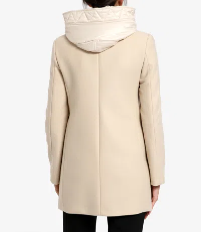 Fay Coats Cream In Neutral
