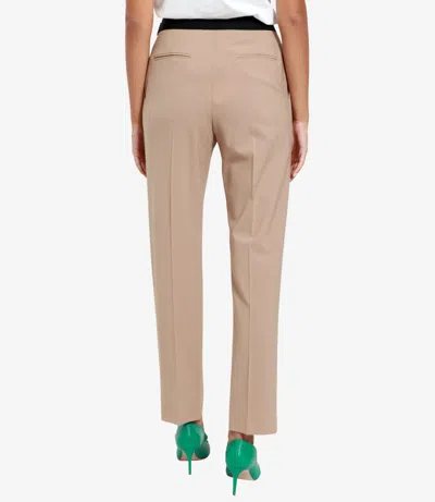 Msgm Trousers Beige In Neutral