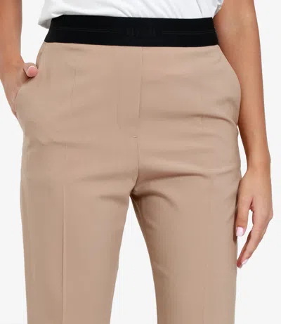 Msgm Trousers Beige In Neutral
