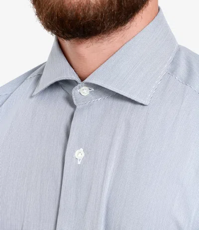 Fay Shirts White In Blue