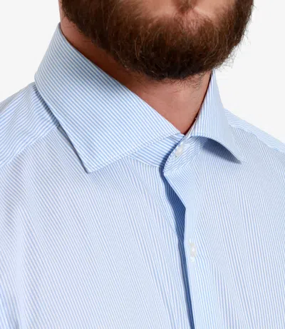 Fay Shirts White In Blue