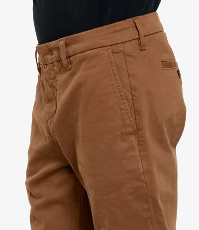 Fay Trousers White In Brown