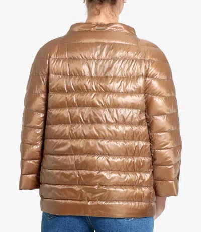 Herno Coats Camel In Brown