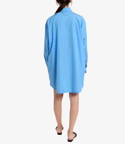 Msgm Dresses Light Blue In Blue