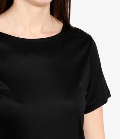 Fay Basic Short Sleeve Round Neck T-shirt In Black