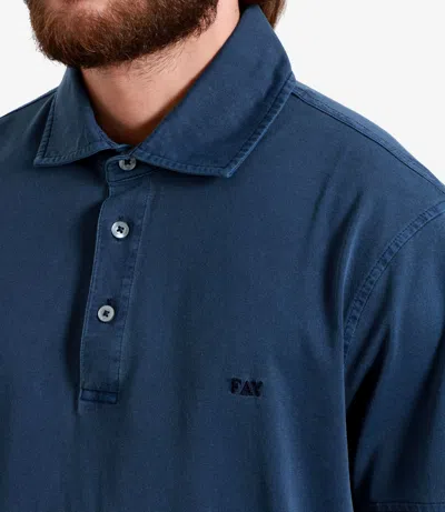 Fay T Shirts And Polos Blue In Blue