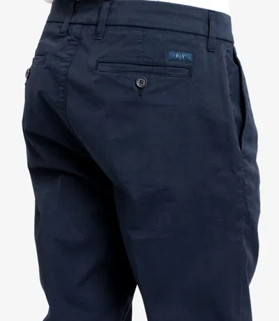Fay Trousers Blue In Blue