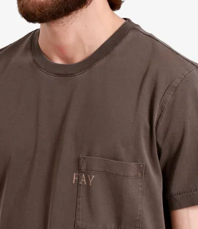 Fay T Shirts And Polos In Brown