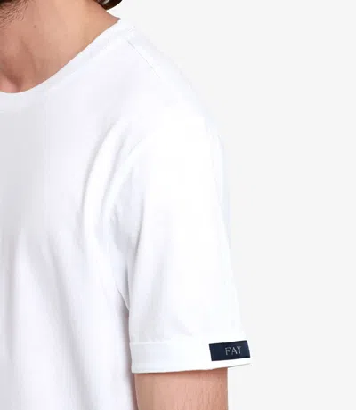 Fay T Shirts And Polos White In White
