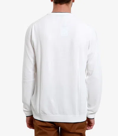 Fay Cotton Sweatshirt In White