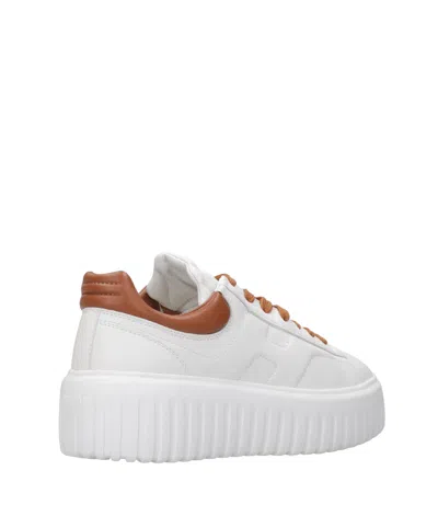 Hogan H-stripes Low-top Leather Sneakers In Multi