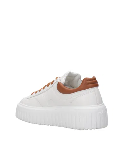 Hogan H-stripes Low-top Leather Sneakers In Multi