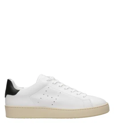Hogan Perforated Leather Sneakers In White