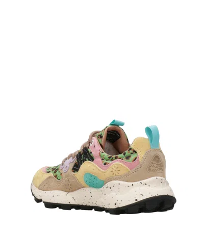 Flower Mountain Sneakers Beige In Multi