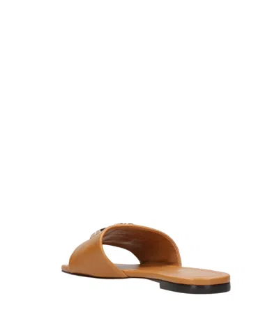 Tory Burch Sandals Leather Brown In Brown