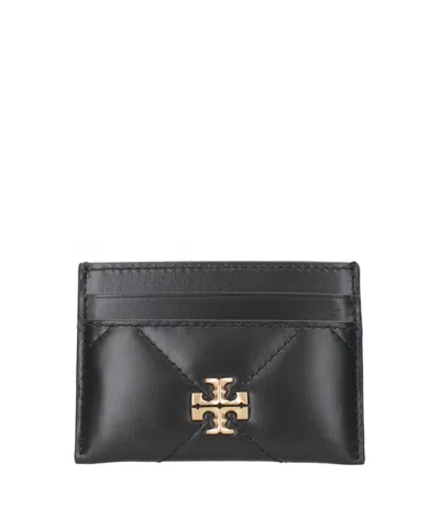 Tory Burch Kira Diamond Quilt Cardholder In Black