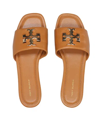 Tory Burch Sandals Leather Brown In Brown