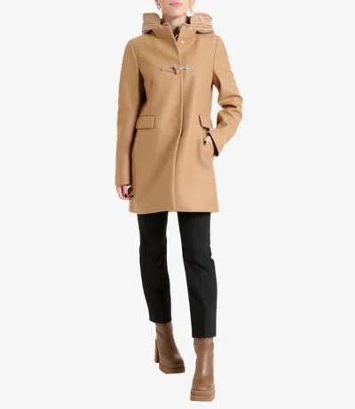 Fay Toggle Coat In Brown
