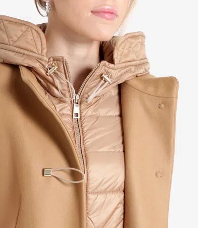 Fay Toggle Coat In Brown