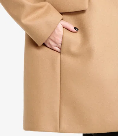 Fay Toggle Coat In Brown