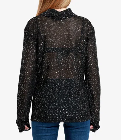 Msgm Woman Sweater Black Size Xl Polyester In Black