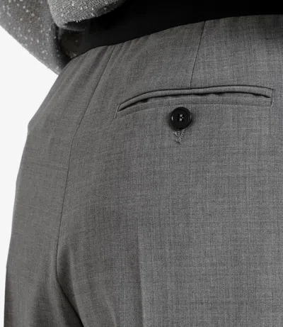 Msgm Trousers Grey In Gray