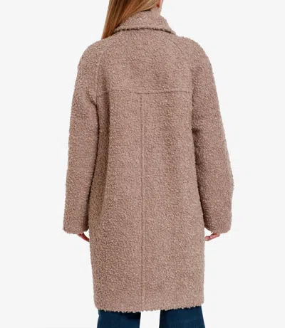 Fay Shearling Coat In Pink