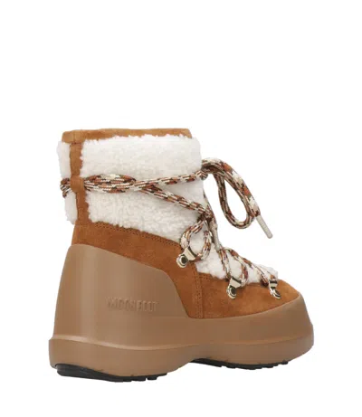 Moon Boot Luna Low Shearling And Suede Snow Boots