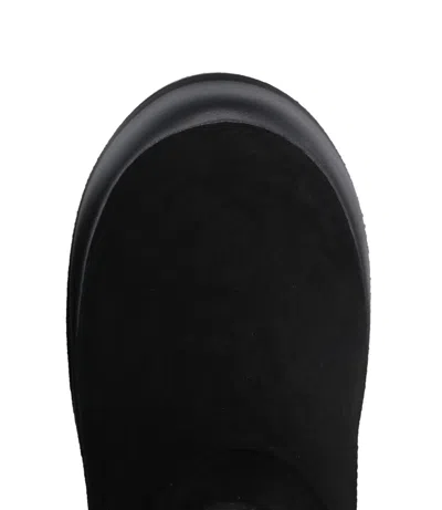 Moon Boot Mezzaluna Suede Ankle Boots Pull Tab In Black