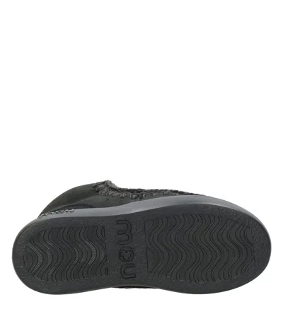 Mou Eskimo Jogger Glitter Logo Sneaker In Black