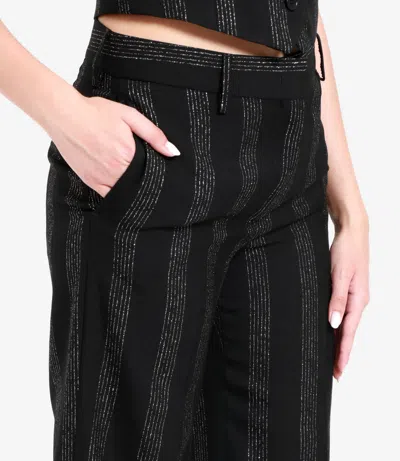 Msgm Trousers Black In Black