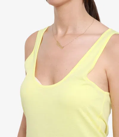 Msgm Top Yellow In Yellow