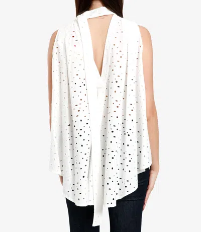 Semicouture Sleeveless Blouse In White