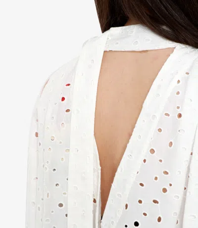 Semicouture Sleeveless Blouse In White