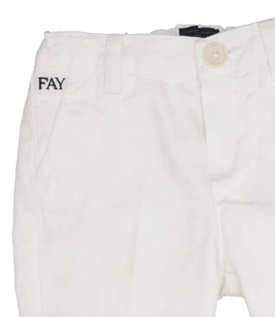 Fay Trousers White In White