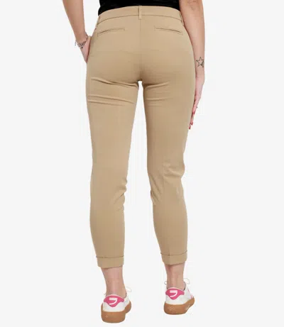 Fay Cotone Trousers In Brown