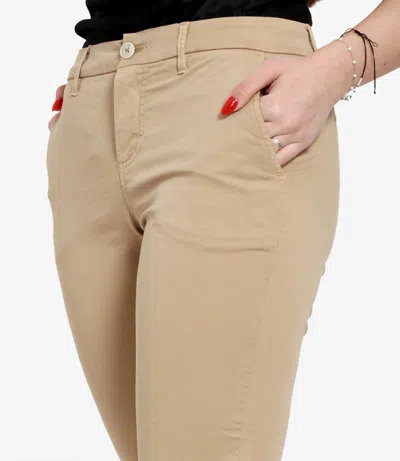 Fay Cotone Trousers In Brown