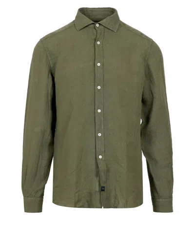 Fay Military Green Shirt In Green