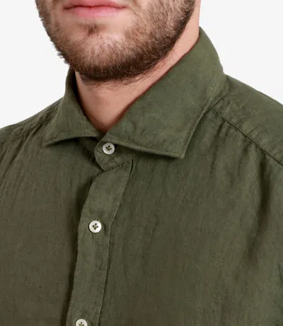Fay Military Green Shirt In Green