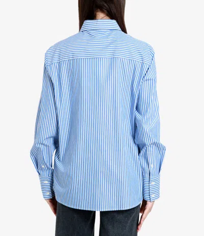 Msgm Shirts In Blue