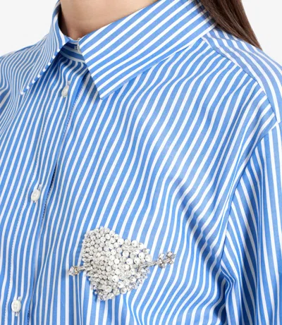 Msgm Shirts In Blue