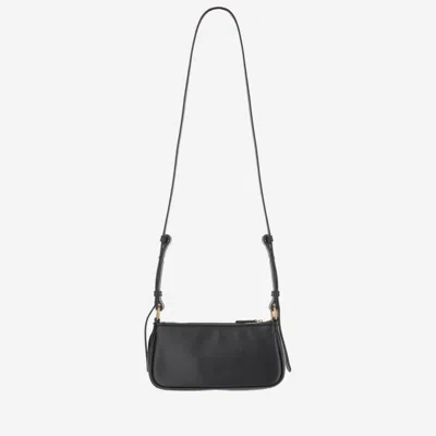 Pinko Leather Mini Baguette Bag In Black