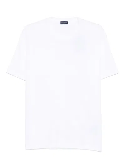 Paul & Shark Crew Neck Short Sleeve Straight Hem In White