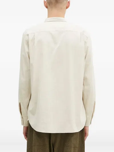Universal Works Patch-pocket Button-down Shirt In Neutral